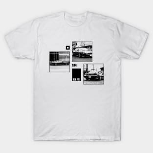 NISSAN SILVIA S14 KOUKI Black 'N White Archive T-Shirt